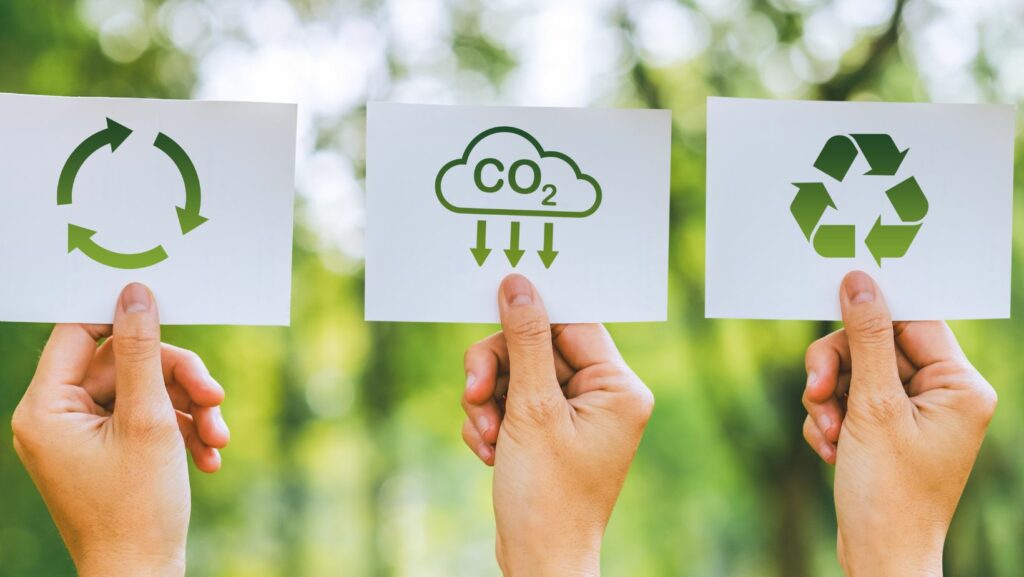 how can recycling materials lead to environmental sustainability?